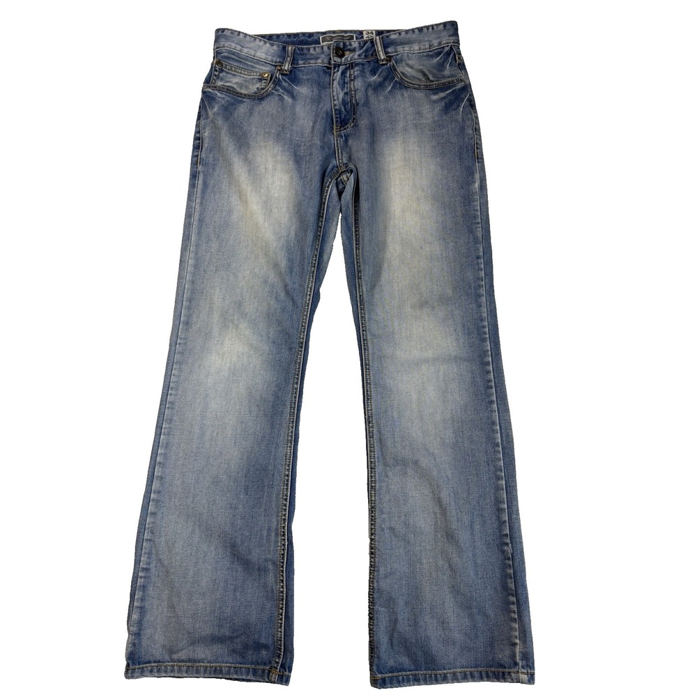 I.N.C. Men's 34X32 Copenhagen Modern Boot Cut Jeans Hip Hop Cowboy Western